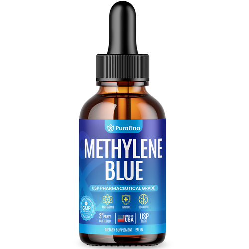Methylene Blue Pharmaceutical Grade - Lab Tested 99.99% - Increased Absorption, Blue Methylene Supplement - No Formaldehyde - Made in USA
